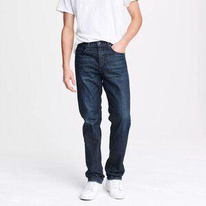 Rag & Bone Mens Slim Straight Dark Blue Jeans